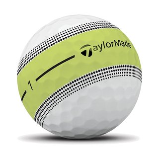 TaylorMade Tour Response Stripe Golf Balls 2026 NEON YELLOW (12 balls)