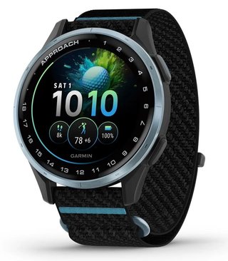 Garmin Approach J1 junior GPS watch, black/azure aluminium