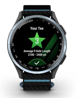 Garmin Approach J1 junior GPS watch, black/azure aluminium