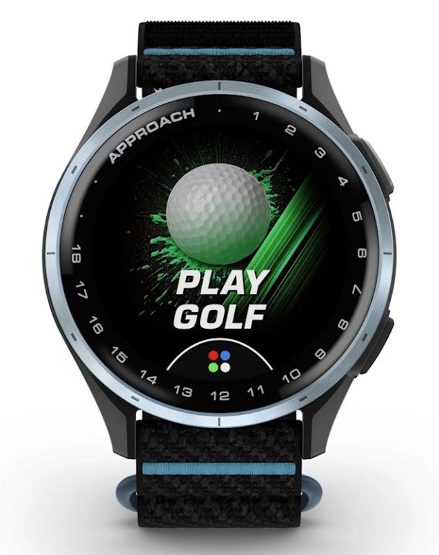 Garmin Approach J1 junior GPS watch, black/azure aluminium