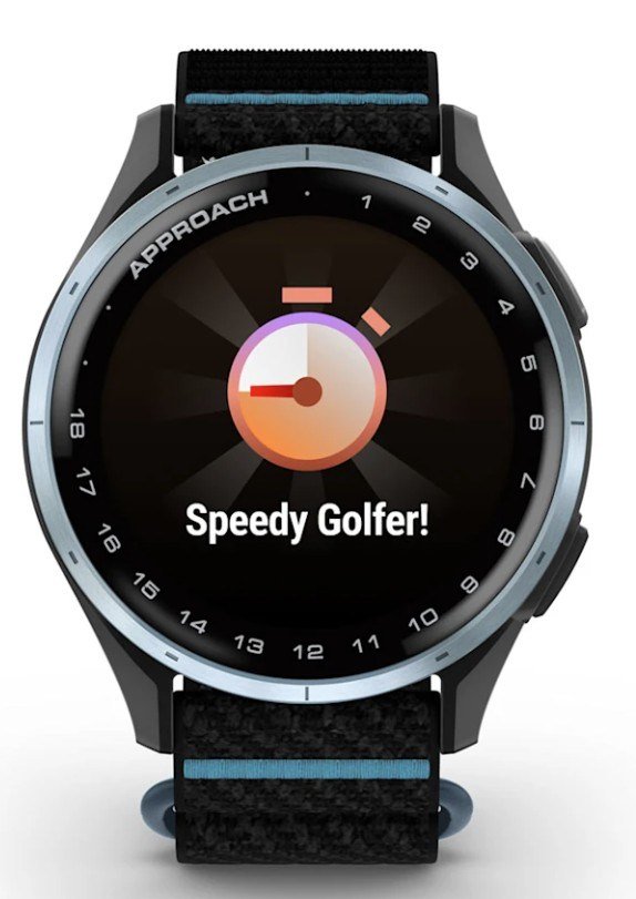 Garmin Approach J1 junior GPS watch, black/azure aluminium