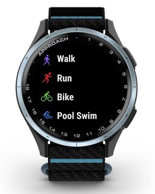 Garmin Approach J1 junior GPS watch, black/azure aluminium