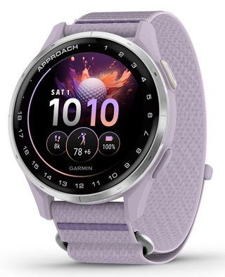 Garmin Approach J1 junior GPS watch, lilac/silver aluminium