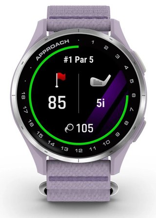 Garmin Approach J1 junior GPS watch, lilac/silver aluminium