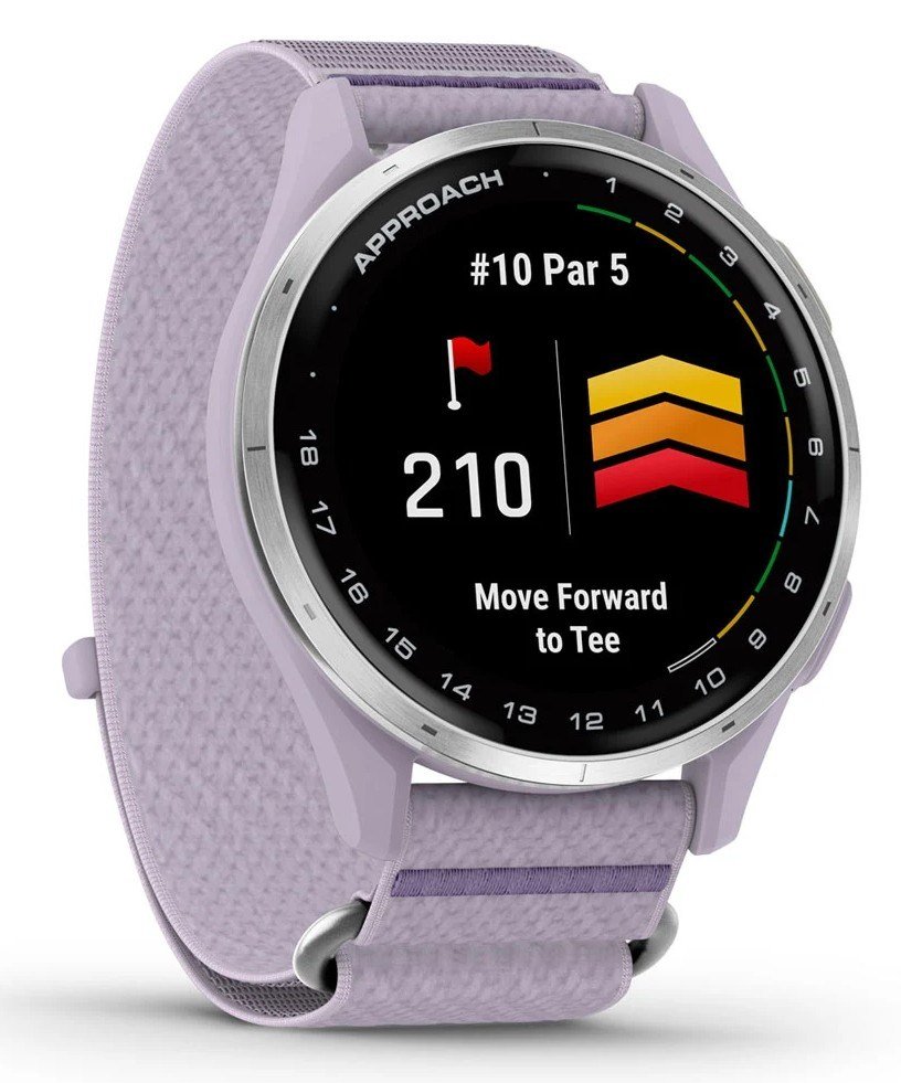 Garmin Approach J1 junior GPS watch, lilac/silver aluminium