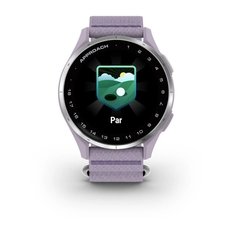 Garmin Approach J1 junior GPS watch, lilac/silver aluminium