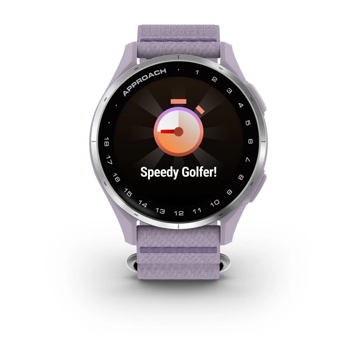 Garmin Approach J1 junior GPS watch, lilac/silver aluminium