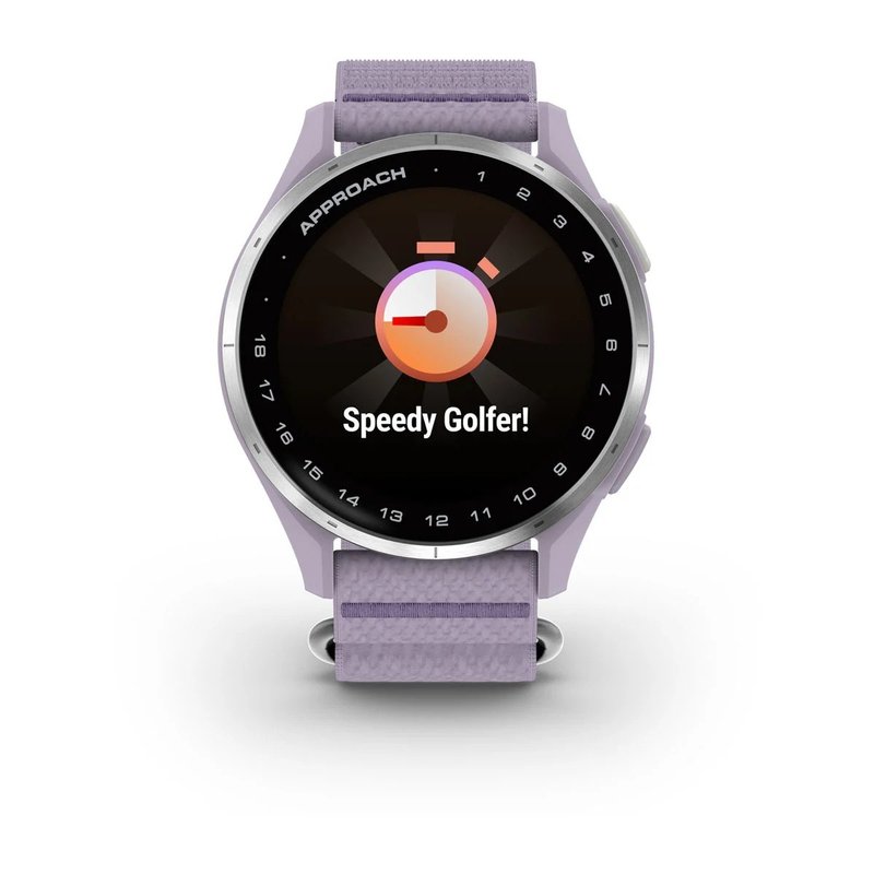 Garmin Approach J1 junior GPS watch, lilac/silver aluminium
