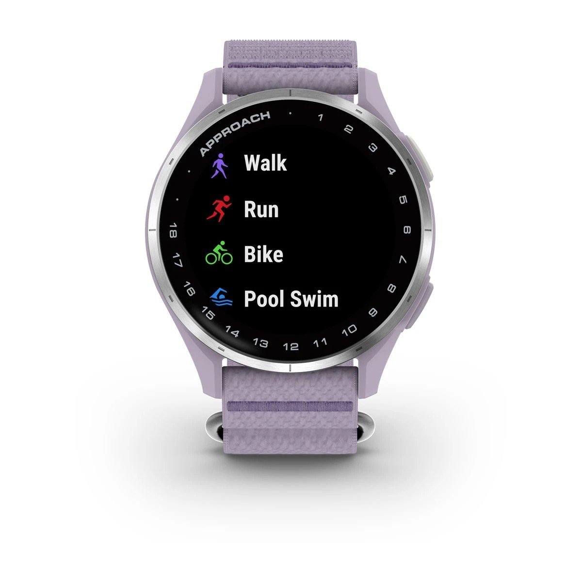 Garmin Approach J1 junior GPS watch, lilac/silver aluminium