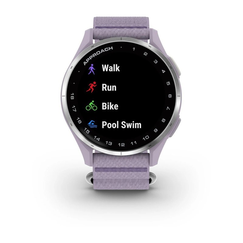 Garmin Approach J1 junior GPS watch, lilac/silver aluminium