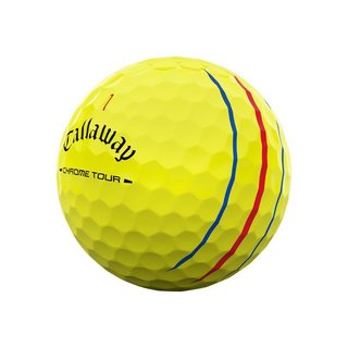 Callaway Chrome Tour Triple Track golf balls, yellow