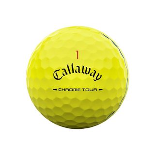 Callaway Chrome Tour Triple Track golf balls, yellow