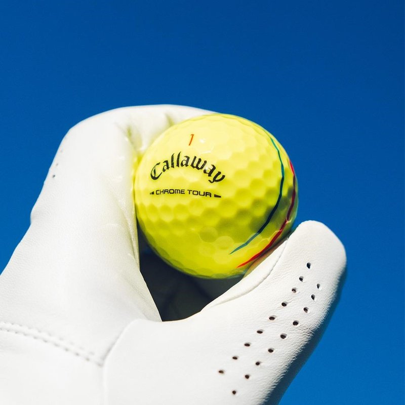 Callaway Chrome Tour Triple Track golf balls, yellow