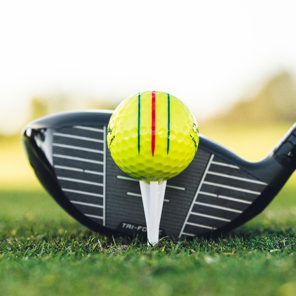 Callaway Chrome Tour Triple Track golf balls, yellow