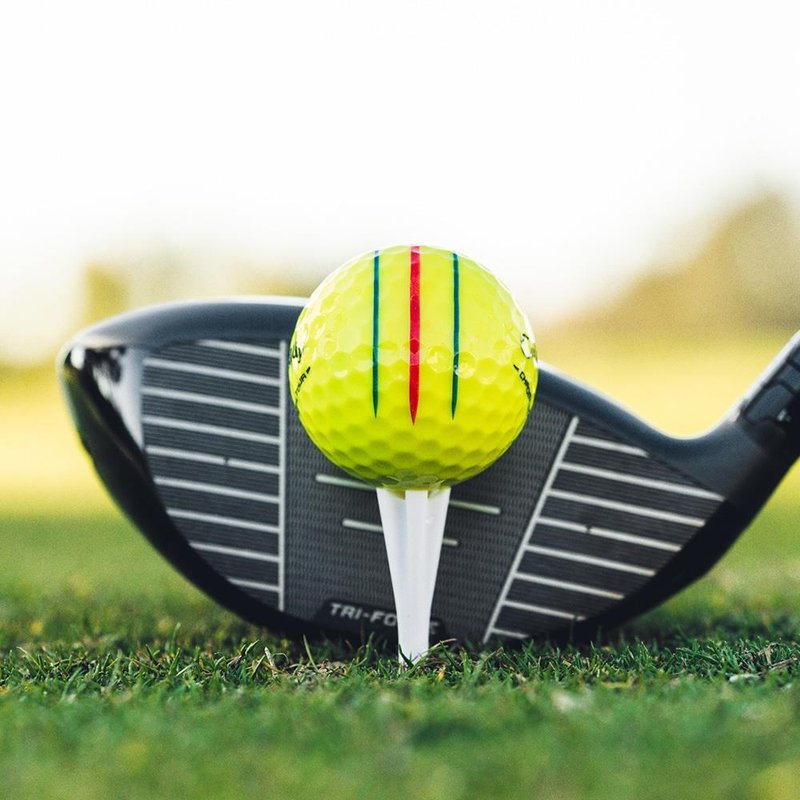 Callaway Chrome Tour Triple Track golf balls, yellow
