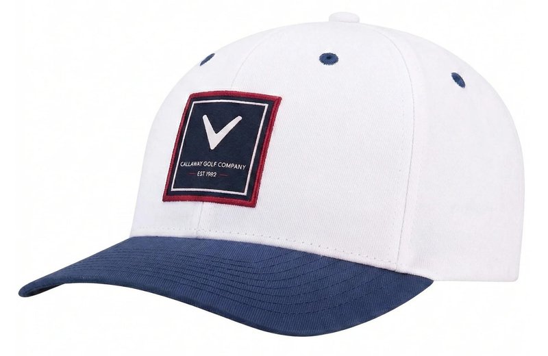 Callaway Rutherford FLEXFIT® Snapback men's cap, white/navy