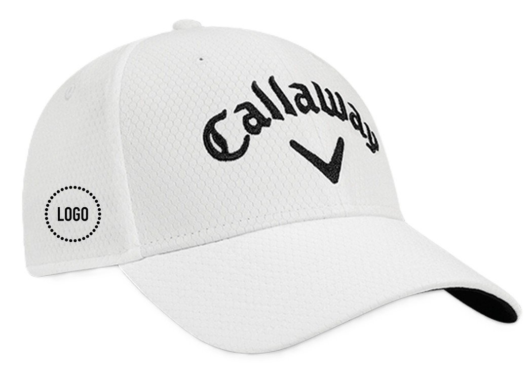 Callaway Performance Side Crest Structured logo cap, white
