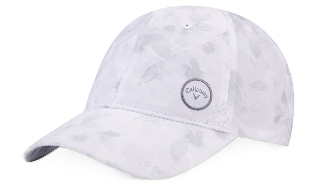 Callaway Hightail women's cap, white/watercolor floral