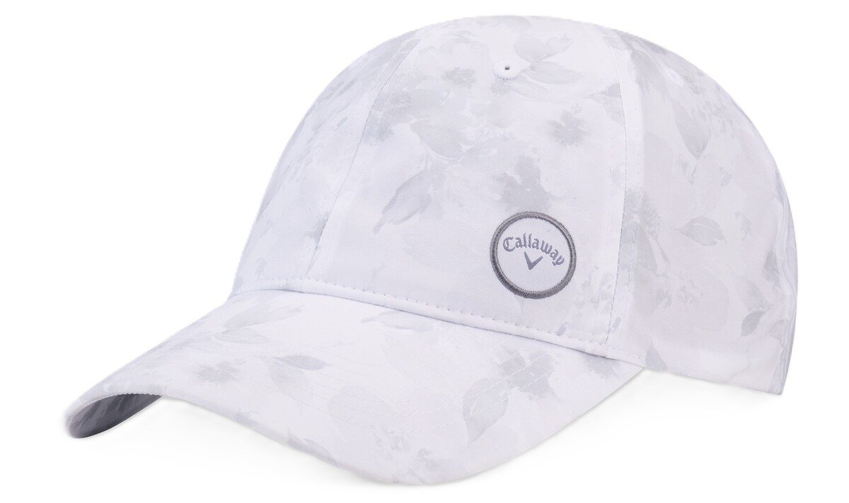 Callaway Hightail women's cap, white/watercolor floral