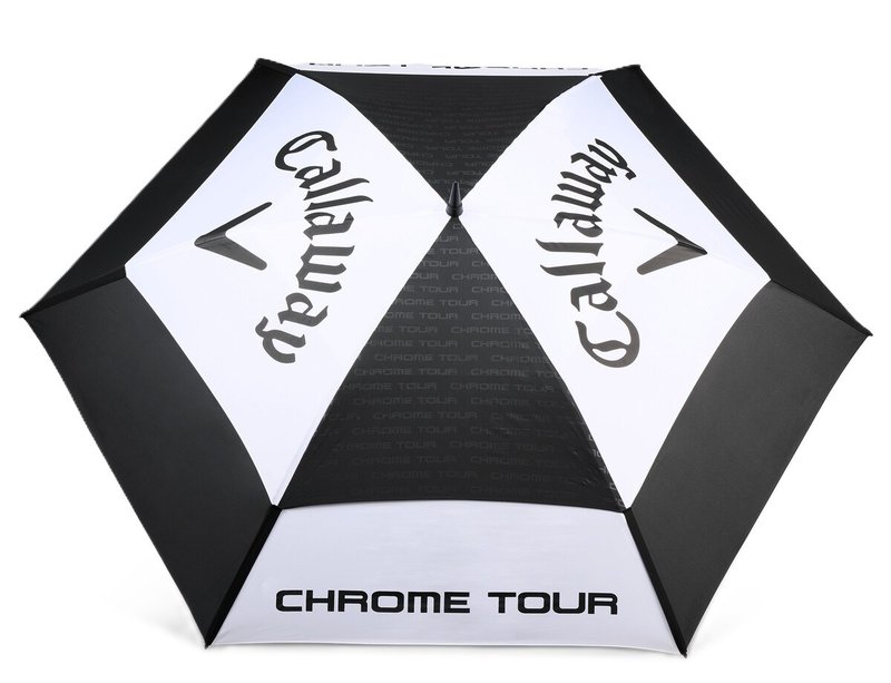 Callaway Tour Authentic Double Canopy 68" umbrella, black/white