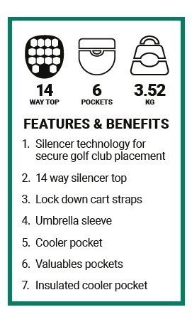 Ogio All Elements Silencer cart bag, black