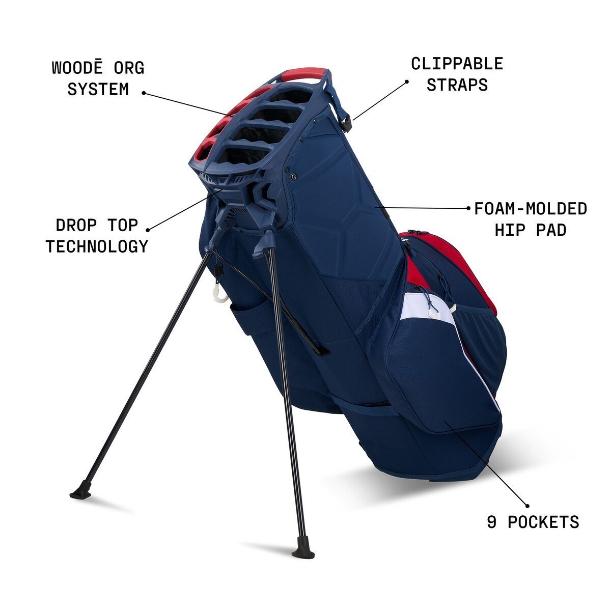 Ogio All Elements Hybrid stand bag, black