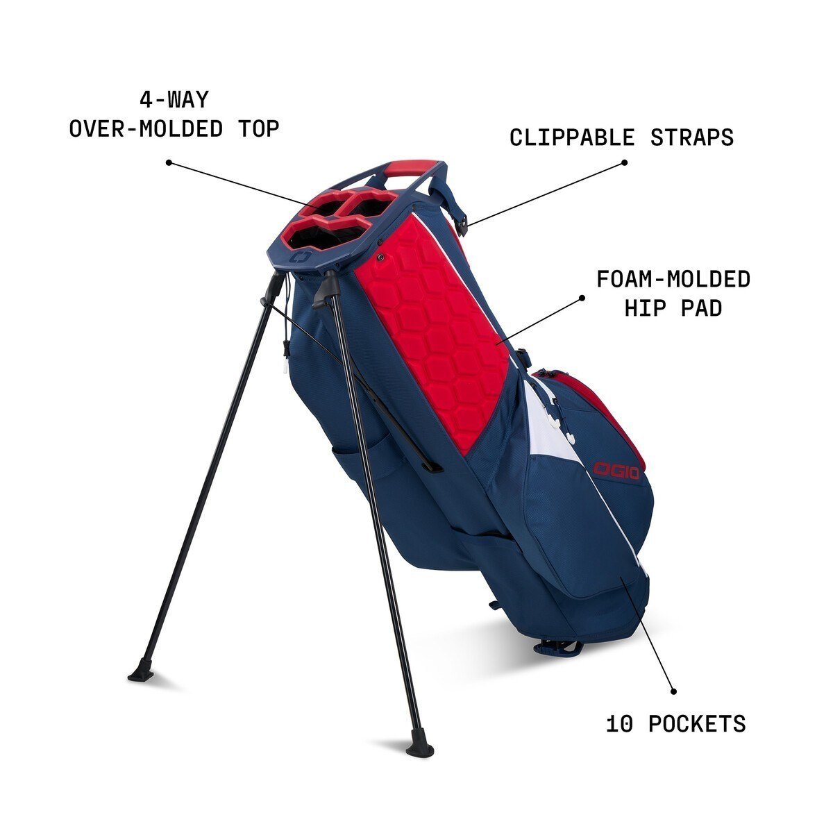 Ogio Fuse stand bag, black