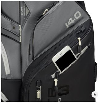 Big Max Dri Lite Silencio 3 Organizer cart bag, black/grey