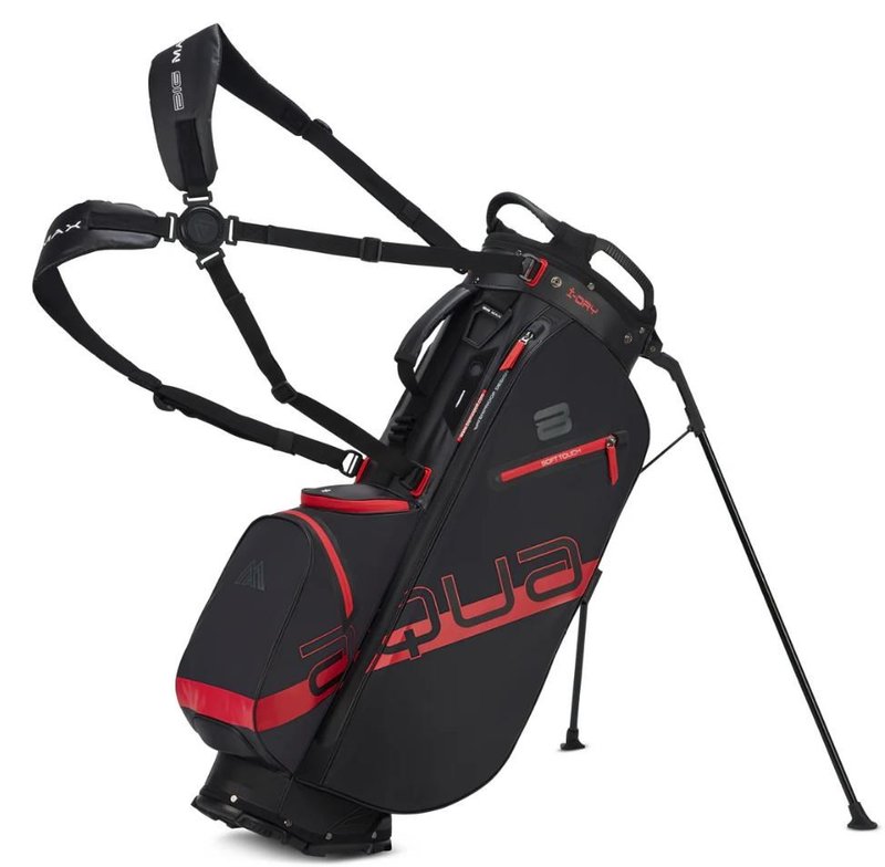 Big Max Aqua Eight H stand bag, black/red