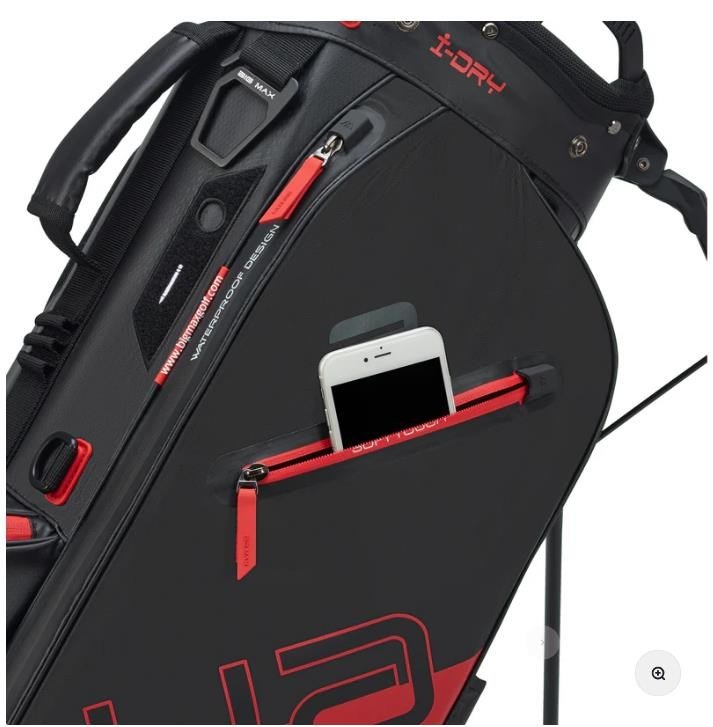 Big Max Aqua Eight H stand bag, black/red