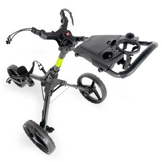 Wishbone Cube Two manual trolley, charcoal/lime