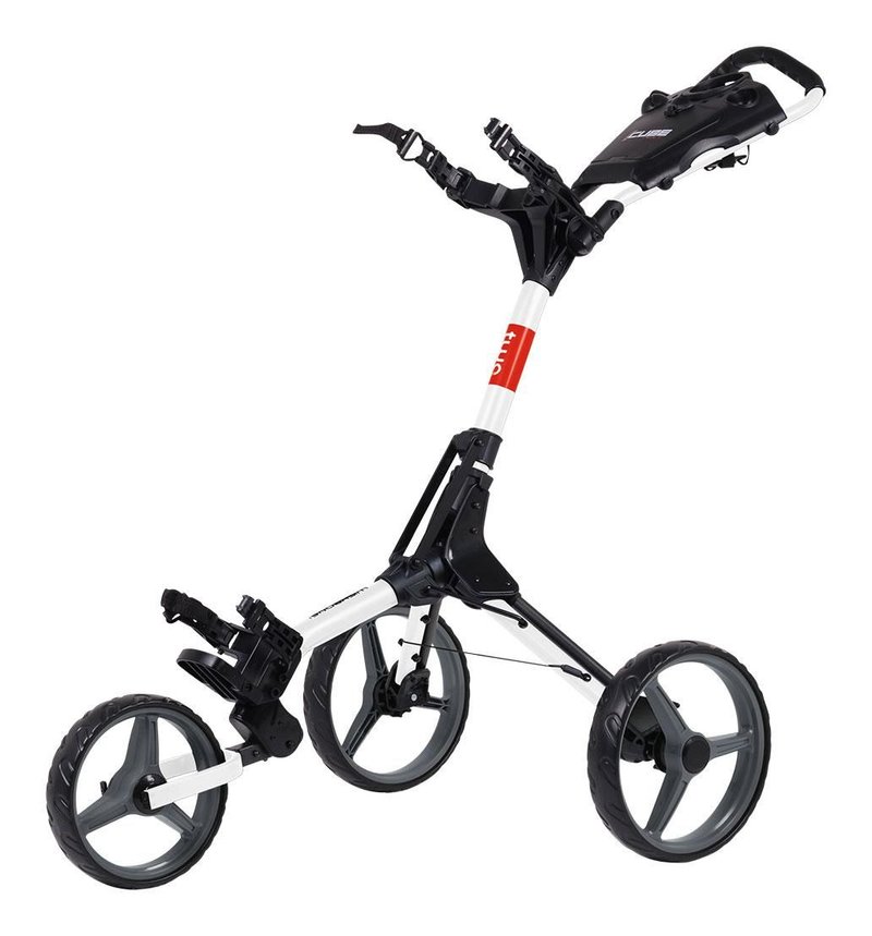 Wishbone Cube Two manual trolley, white/red