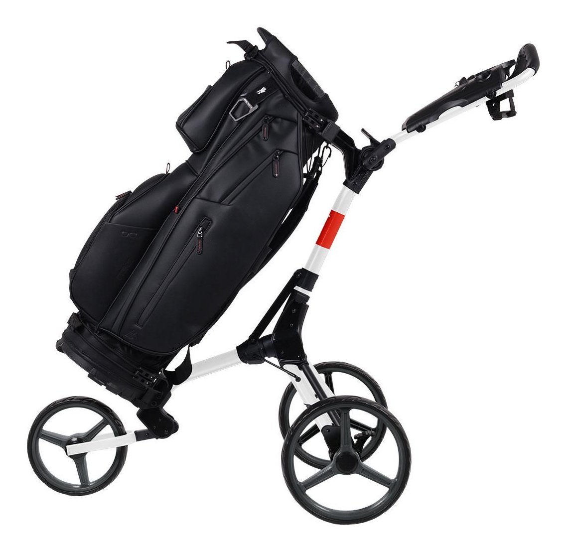 Wishbone Cube Two manual trolley, white/red