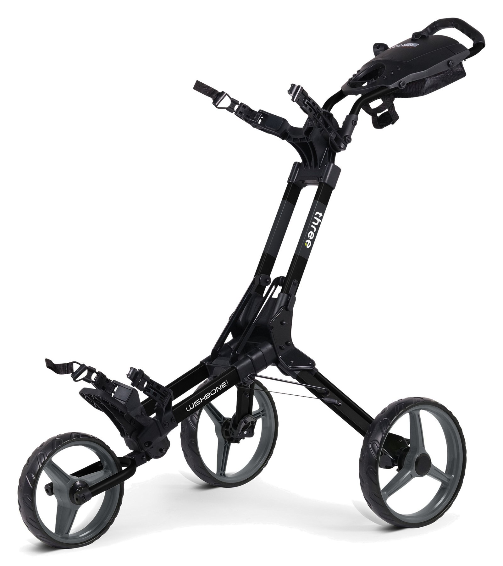 Wishbone Cube Three manual trolley, black/white