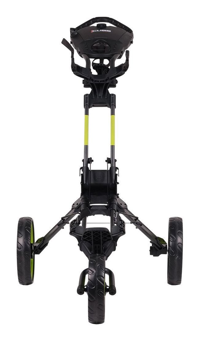Wishbone Cube Three manual trolley, black/lime