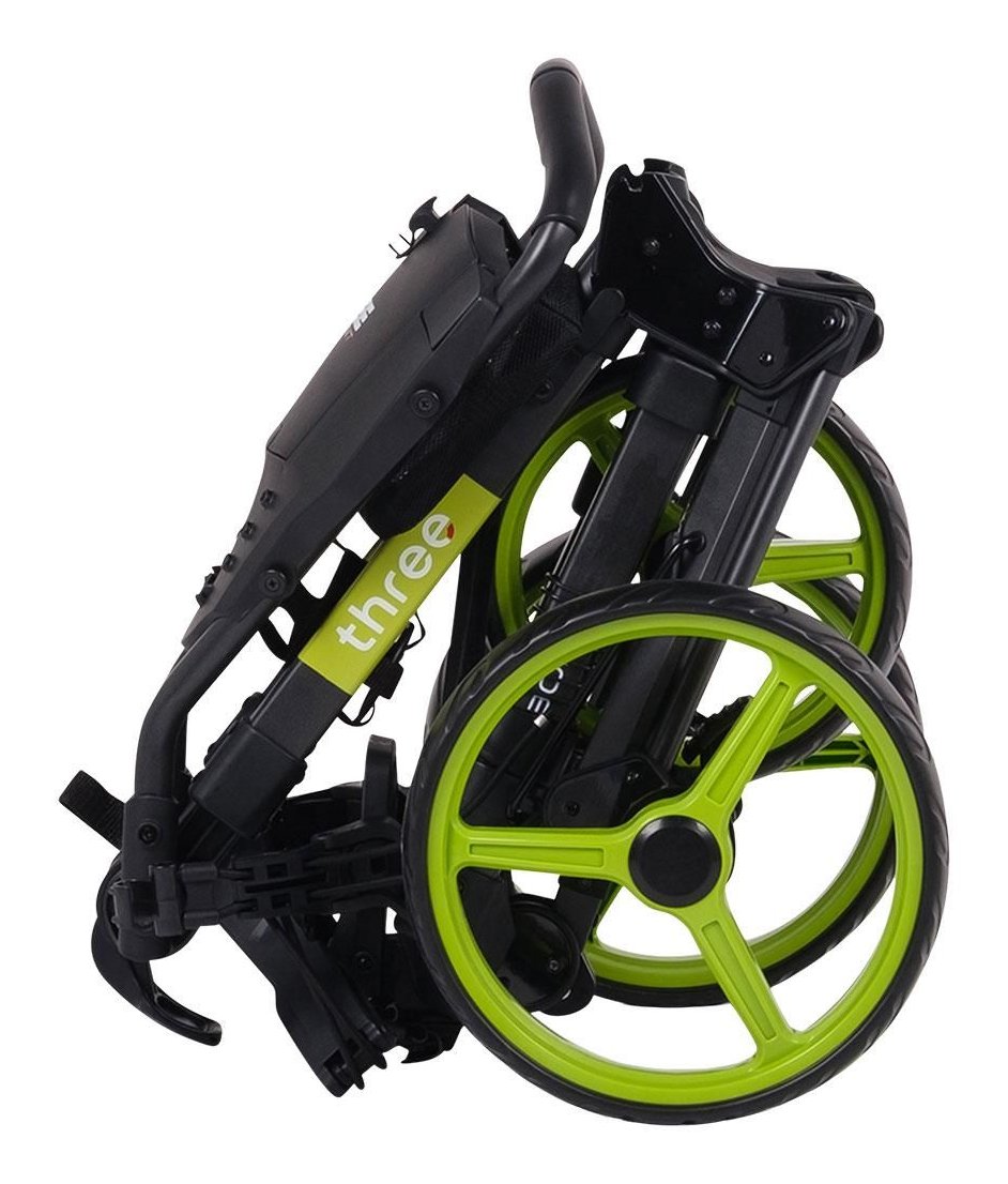 Wishbone Cube Three manual trolley, black/lime
