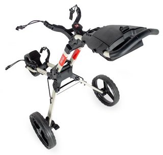 Wishbone Cube Three manual trolley, white/red