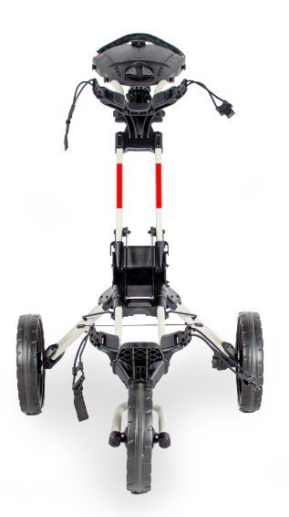Wishbone Cube Three manual trolley, white/red