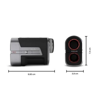 Zoom Zoom Focus S2 laser rangefinder, black/silver