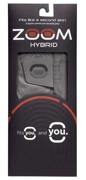 Zoom Zoom Hybrid mens golf glove, charcoal