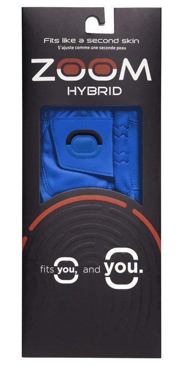 Zoom Zoom Hybrid mens golf glove, blue