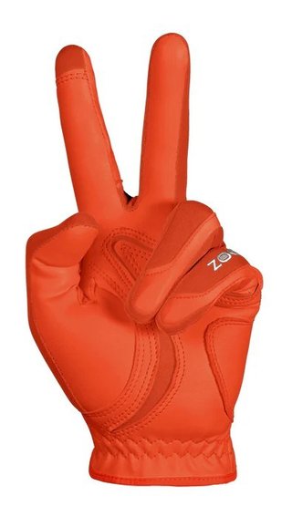 Zoom Zoom Hybrid mens golf glove, orange