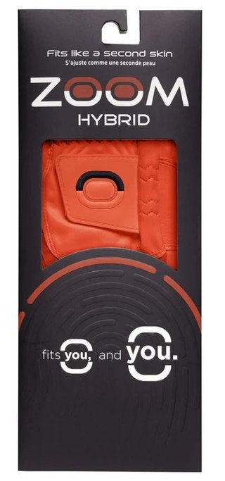 Zoom Zoom Hybrid mens golf glove, orange