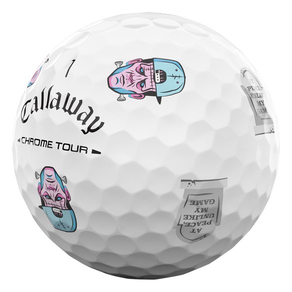 Callaway Chrome Tour Truvis HALLOWEEN golf balls 2026 (12 balls), white