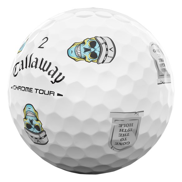 Callaway Chrome Tour Truvis HALLOWEEN golf balls 2026 (12 balls), white