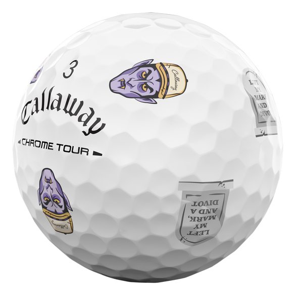 Callaway Chrome Tour Truvis HALLOWEEN golf balls 2026 (12 balls), white