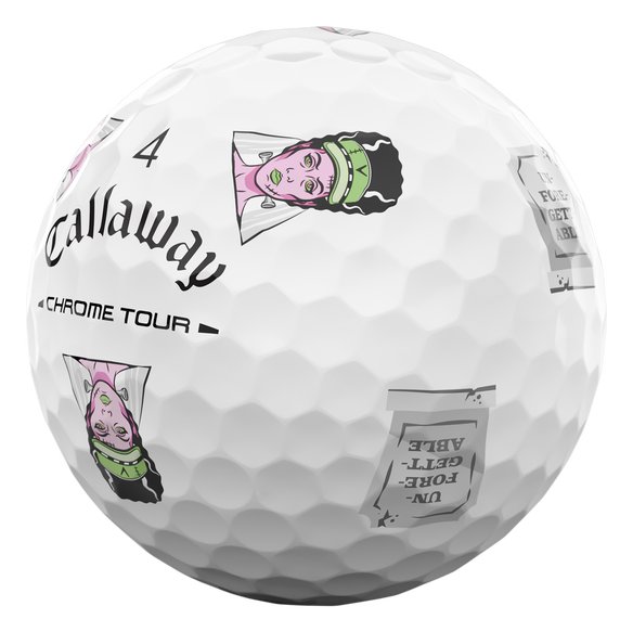 Callaway Chrome Tour Truvis HALLOWEEN golf balls 2026 (12 balls), white