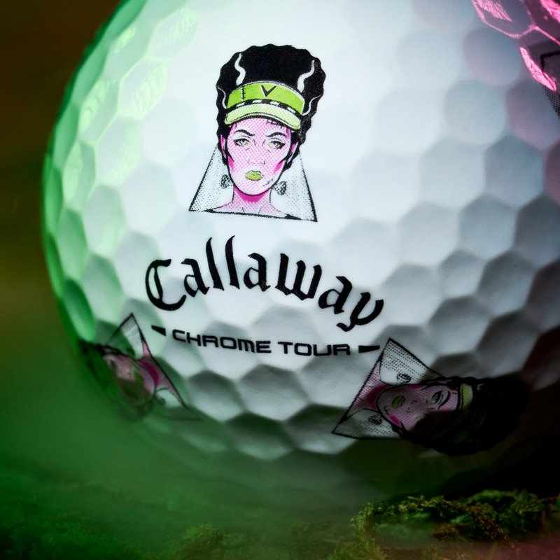 Callaway Chrome Tour Truvis HALLOWEEN golf balls 2026 (12 balls), white