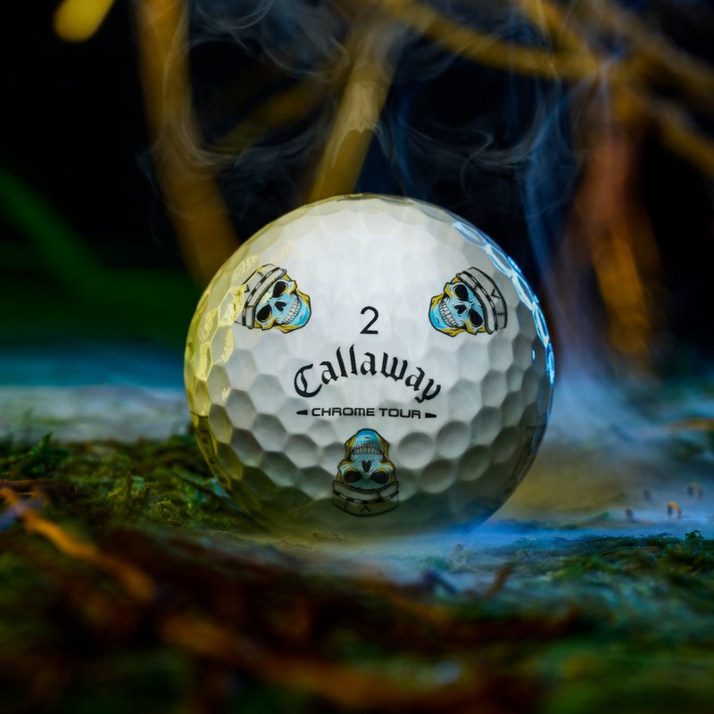 Callaway Chrome Tour Truvis HALLOWEEN golf balls 2026 (12 balls), white