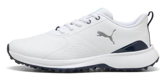 Puma Fusion Grip 6 Evo mens golf shoes, white/silver